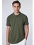 Erkek 5'li Paket Siyah-Gri-Beyaz-Haki-Bordo Slim Fit Dar Kesim Pamuklu Düz Pike Polo Yaka Tişört 5