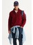 Erkek Bordo Anti-pilling Tüylenme Yapmayan Isı Koruyan Standart Fit Dik Yaka Polar Sweatshirt 2