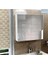 Lavabo Üstü 2 Kapaklı Aynalı Banyo Dolabı, 60 x 60 Aynalı Dolap, Çok Amaçlı Dolap 1