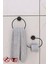 Lotus Banyo Aksesuar Seti Yuvarlak Havluluk Kapaksız Tuvalet Kağıtlığı Ister Yapıştır Ister Montajla 1