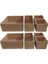 Room Bej 8'li Çok Amaçlı Çekmece İçi Düzenleyici Organizer Set 28x28x13 ve 28x13x13 cm 5