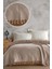 Çift Kişilik Pike Takımı %100 Geri Dönüştürülmüş Pamuk Bej Düz Desen 200x230 cm Tek Parça 1