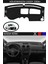 Volkswagen Caddy 2004 Model ve Üstü Için Torpido Koruma Halısı Siyah Renk Siyah Kenar 1