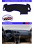 Nissan Primera 1996-2000 Model Için Torpido Koruma Halısı Siyah Renk Mavi Kenar 1