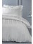 Bedding Shelly Çift Kişilik Bambu Saten Nevresim Takımı - Gri 4