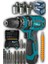 Torq 58VOLT 12 Ah 27 Pcs Setli Korumalı Çelik Şanzuman 2 Akülü Vidalama Şarjlı Matkap 1