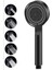 Turbo Pervaneli 5 Fonksiyonlu Duş Başlığı ve Siyah Duş Hortumu 150 cm Set 2