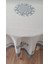 Lale Desen Baskılı 150 cm Yuvarlak Polyester Kumaş Masa Örtüsü 3