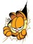 13 x 8,5 cm Garfield Sticker Motor Araba Kask Laptop Sticker 1