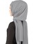 Boneli Şifon Şal - St 136 Koyu Gri 4