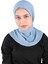 Krep Fular Şal - St 235 Bebe Mavi 1