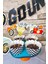 Retro Yarış Arabaları Konsept Kürdan Süsleri Cupcake Süsleri Büyük Boy 10LU Paket 3
