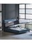 Bedding Power Up Motorlu Baza Başlık Set 160x200 cm - Lacivert (Ceviz Ayak) 2