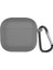 Airpods 4 Kılıf Askılı Mat Silikon Koyu Gri 1