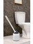 Byars-Home Silikon Wc Tuvalet Banyo Fırçası Klozet Fırçası Beyaz-Gri Oval Byarsbilişim 1