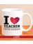 Kişiye Özel I Love Teacher Kupa Bardak 80020 1