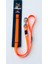Silikon Kaplı Köpek Gezdirme Kayışı Turuncu 2 x 127 cm 1