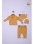Babyhola Prematüre Serisi 45CM Hastane Çıkışı Kruvaze Üst Patikli Alt Önlük Bere %100 Pamuk 4'lü Takım 22415 1