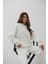 Oversize Sweatshirt Ekru Eşofman Takım 3