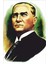 Atatürk Posteri 70X105 cm 1. Kalite Raşel Kumaş 2