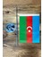 Tekli Masa Bayrağı Set - Azerbaycan 2