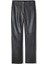 Deri Görünümlü Straight Fit Pantolon 3