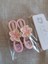 Ortası Mine Kaplamalı Lotus Çiçeği Fiyonk Pembe Çiftli Metal Çocuk Pens Toka 3
