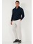 Pamuklu Regular Fit Yarım Fermuarlı Dik Yaka Sweat Erkek Sweat 5905716 2