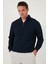 Pamuklu Regular Fit Yarım Fermuarlı Dik Yaka Sweat Erkek Sweat 5905716 5