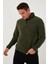 Slim Fit Yarım Fermuarlı Dik Yaka Polar Erkek Polar 5906003 3