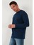 Streç Pamuklu Regular Fit Bisiklet Yaka Sweat Erkek Sweat 5905725 3