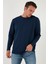 Streç Pamuklu Regular Fit Bisiklet Yaka Sweat Erkek Sweat 5905725 4