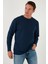 Streç Pamuklu Regular Fit Bisiklet Yaka Sweat Erkek Sweat 5905725 5