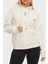 Roses Taşlı Pamuklu Oversize Fit Kapüşonlu Yaka Sweat W4BQ05KBY51 Bayan Sweat W4BQ05 KBY51 G012 2