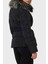 New Marisol Slim Fit Suya Dayanıklı Kürklü Şişme Mont W4BL43WGK22 Bayan Mont W4BL43 WGK22 Jblk 2