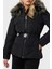 New Marisol Slim Fit Suya Dayanıklı Kürklü Şişme Mont W4BL43WGK22 Bayan Mont W4BL43 WGK22 Jblk 4