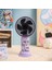 3D Karikatür El Fanı Mini Elektrikli Fan USB Şarj Taşınabilir Ofis Masaüstü Küçük Fan (Yurt Dışından) 1