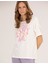 Kadın Ekru Oversize Tişört 50263618-VR019 3
