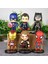 Yenilmezler 6lı Anime Figür Oyuncak Seti Spiderman Ironman Thor C. America Superman Batman Bir Arada 1