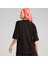 Kadın Siyah Puma Dare To Oversized Cutout Tee Siyah Kadın T-Shirt 2