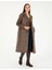 Kadın Kahverengi Slim Fit Kaşe Kaban 50275701-VR029 1