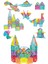 Kristal Puzzle 200 Parça Oyuncak Geometri Şekiller Eğitici Zeka Geliştirici 1