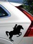 Autosticker^#Ata Binen Adam Tasarımlı Çıkarılabilir Su Geçirmez Oto Sticker 18 X 16 Cm 2