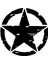 Autosticker^#Army Star Sticker (Oto-Motor-Laptop-Duvar-Dekor) 30 X 30 Cm 1