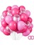 40 adet Fuşya - Pembe Şeffaf balon zinciri,bandı Konfetili Kaliteli Balon Seti 1