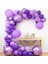 10 adet Lila - Mor - şeffaf Konfetili, balon Kaliteli Balon Seti 2