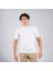 BafacoTekstil %100 Pamuklu Beyaz Basic T-Shirt Erkek / Kadın 7