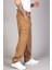 Erkek Camel Baggy Fit Rahat Kalıp Kargo Pantolon 1
