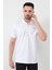 John Borners Erkek Beyaz Polo Yaka T-shirt Pamuklu Serin Tutan Regular Fit 2061 5