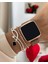 Gold Rose Kare LED Unisex Saat Bileklik Hediye 1